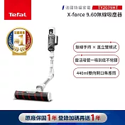 【Tefal 特福】 X-force 9.60無線吸塵器-TY2079HT(可彎折/吸力自動調節/LED照明/水洗濾網)