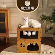 【喵仙兒】喵公寓三層瓦楞紙貓抓窩