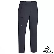 【ATUNAS 歐都納】男款竹炭彈性長褲/抗臭吸濕排汗/大尺碼A1PA2542M- M 黑
