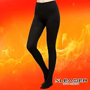 【Leader X】台灣製 緊緻束腹-鋅石墨烯提臀熱塑褲襪 加大款 全足褲襪 單雙組