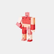 Cubebot 酷比人【漸層迷你】木製變形積木機器人.益智設計玩具.療癒小物推薦.生日禮物.兒童禮物推薦 漸層紅
