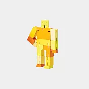 Cubebot 酷比人【漸層迷你】木製變形積木機器人.益智設計玩具.療癒小物推薦.兒童禮物推薦 漸層黃