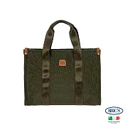 【BRIC S】 BRICS 義大利時尚 S尺寸 可手提肩背側背 歌劇院托特包 橄欖綠