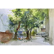 【玲廊滿藝】張宏彬-外婆搖啊搖27x40cm