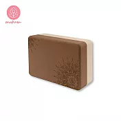 【Mukasa】EVA瑜珈磚 - 咖底/曼陀羅 (圓角) - MUK-25424 - 兩入組