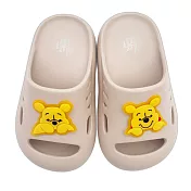 台灣製迪士尼護趾拖鞋 多款 (D142) 小美人魚 小熊維尼 童鞋 防水拖鞋 女童鞋 中大童鞋 男童鞋 卡通童鞋 中童鞋 嬰幼鞋 室內鞋 三麗鷗童鞋 男童拖鞋 MIT童鞋 17cm 奶茶色小熊維尼款