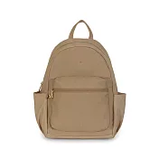 J II 後背包-沐晨壓紋防潑水後背包-6608-21 奶茶棕