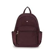 J II 後背包-沐晨壓紋防潑水後背包-6608-7 酒紅色-6