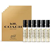 COACH 時尚閃耀香精針管(2ml)X6-香水隨身針管試香-公司貨