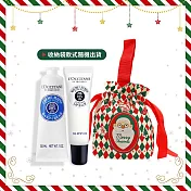 L’OCCITANE 歐舒丹 親親護唇護手保養組[乳油木護手霜+護唇膏(多味道可選)]-聖誕交換禮物-公司貨 乳油木保濕