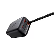 Mcdodo麥多多 LQ CH129 FreeGo系列 35W GaN自帶伸縮線快充充電器 A+C 美規 黑色