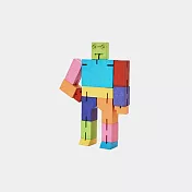 Cubebot 酷比人【經典中型】木製變形積木機器人．益智設計玩具．療癒小物推薦 酷炫彩