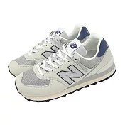 New Balance NB 休閒鞋 574 男鞋 女鞋 灰 藍 經典 復古 皮革 情侶鞋 U574SRR-D