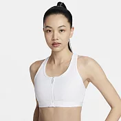 NIKE AS W NK DF SWOOSH PDED FZ BRA 女運動內衣-FN2732100 XL 白色