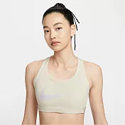 NIKE AS W NK SWSH MED SPT BRA GCEL 女運動內衣-IO0255047 L 米白色