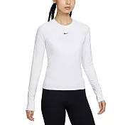 NIKE AS W NK PRO DF LS BASELAYER 女 長袖上衣-FV7846100 XS 白色
