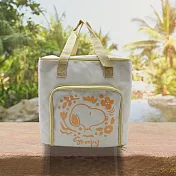 日本進口保冷保溫購物袋-史努比-1入 米白色