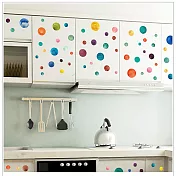 時尚壁貼-彩色點點二入