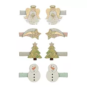 英國Mimi & Lula_AW25_Xmas聖誕小天使星星迷你髮夾8入