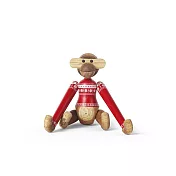 Kay Bojesen Monkey Mini 聖誕毛衣木頭迷你猴 (紅)