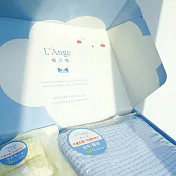 L’Ange 棉之境 經典純棉紗布巾禮盒組 - 藍色