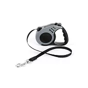 【野一夏】寵物自動伸縮牽引繩－5M  遛狗繩 伸縮牽引繩 寵物牽繩 拉繩牽引繩 散步牽繩 外出牽繩 -灰色