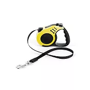 【野一夏】寵物自動伸縮牽引繩－5M  遛狗繩 伸縮牽引繩 寵物牽繩 拉繩牽引繩 散步牽繩 外出牽繩 -黃色