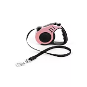 【野一夏】寵物自動伸縮牽引繩－5M  遛狗繩 伸縮牽引繩 寵物牽繩 拉繩牽引繩 散步牽繩 外出牽繩 -粉色