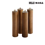 【MUJI 無印良品】木製腳/26cm/棕色(M8)4入26cm