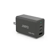 【JINPEI 錦沛】65W GaN氮化鎵 Type-C三孔快充充電器 (支援iPhone17/16/Mac筆電充電頭) 黑色