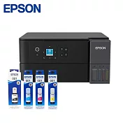 EPSON L4360 高速三合一Wi-Fi 智慧遙控連續供墨複合機+T03Y100~T03Y400四色墨水一組