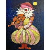 【玲廊滿藝】呂月華-甜蜜的馬琳糖小丑之歌40x30cm