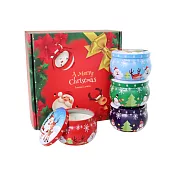 BESTHOT 聖誕鐵罐香氛蠟燭禮盒 無花瓣