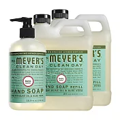 Mrs. Meyer’s 梅耶夫人 草本香氛洗手乳x1+補充瓶x2