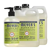 Mrs. Meyer’s 梅耶夫人 檸檬馬鞭草香氛洗手乳x1+補充瓶x2
