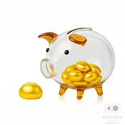 路森金飾 黃金金豆1錢(金重:1.00錢+-0.03錢贈可愛豬玻璃撲滿隨機色)