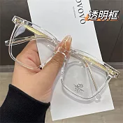 【SUNS】時尚濾藍光眼鏡 TR90韓系方框 素顏神器 輕量僅17g S8616 抗UV400  透明框