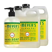 Mrs. Meyer’s 梅耶夫人 金銀花香氛洗手乳x1+補充瓶x2