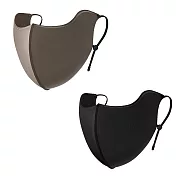 超值２入組!! 保護眼角加高貼心設計 無痕立體剪裁 保暖口罩 GOLOV.EJOY 秋冬防風面罩 口罩 騎車 自行車 登山 運動 高爾夫 修飾臉型 小V臉 防塵防曬口罩 黑色＋咖啡色