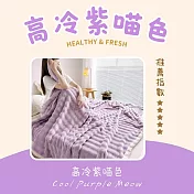 【AGAPE雅家倍】慵懶絨喵毯(150x200cm)  高冷紫喵色