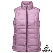 【ATUNAS 歐都納】女款保暖HEAT CORE蓄熱羽絨背心A1VE2506W- S 灰粉