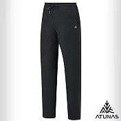 【ATUNAS 歐都納】女款保暖刷毛抗風彈性長褲/大尺碼/小尺碼A2PA2539W- XS 黑