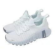 Nike 訓練鞋 Wmns Free Metcon 6 女鞋 白 銀 支撐 穩定 運動鞋 FJ7126-110