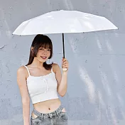 KUAIZI eat me. 小巧降溫冰淇淋五折傘 奶霜白