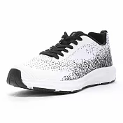 MOONSTAR月星 3E寬楦輕柔健走鞋 JP25 白黑