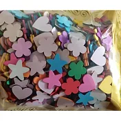 子玄 EVA有被膠款 花貼紙 星星 愛心 貼紙