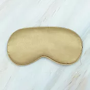 【科美】雙面仿真絲遮光眼罩 睡眠眼罩多色可選 （親膚透氣 調節扣 安心好眠） 土豪金21*10cm