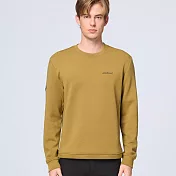 【荒野wildland】中性彈性圓領太空機能保暖衣147亞麻綠 S 147亞麻綠