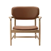 Maruni Meguro 目黑 主人椅 （橡木、棕色皮革）