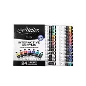 [時代中西畫材]澳洲 Chroma 阿德烈 藝術家級壓克力/丙烯顏料套組 24色/20ml